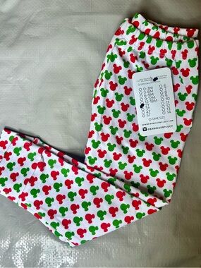 Babalu’s by Lucy Christmas Mickey Print Leggings 2T NWT